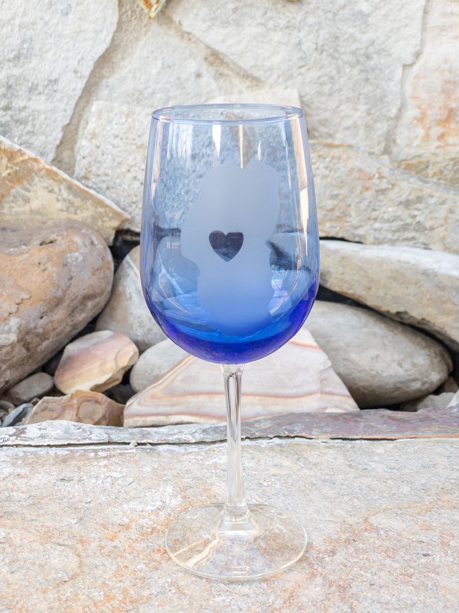 Lake Tahoe Artistry Wine  Glasses